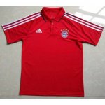 bayern munich soccer jersey for sale 2017/18 Red Polo Jersey Shirt