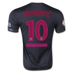 PSG Third 2015-16 IBRAHIMOVIC #10 Soccer Jersey