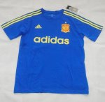 Spain Euro 2016 Blue Training Shirt