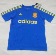 Spain Euro 2016 Blue Training Shirt
