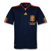 2010 Spain Away Blue Retro Soccer Jersey Shirt