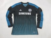 Chelsea 14/15 Black Long Sleeve Third Soccer Jersey