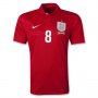 2013 England #8 LAMPARD Away Red Jersey Shirt