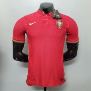 20-21 Portugal Euro 2020 Home Red Soccer Jersey Football Shirt (Player Version)