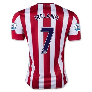 Stoke City 2015-16 Home IRELAND #7 Soccer Jersey