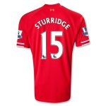 13-14 Liverpool #15 STURRIDGE Home Red Soccer Shirt