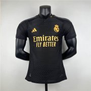 Real Madrid 23/24 Third Black Soccer Jersey Football Shirt (Authentic Version)