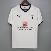 Tottenham Hotspur Retro Soccer Jersey Shirt 08-09 Home White Football Shirt