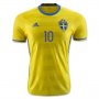 Sweden Home 2016 IBRAHIMOVIC #10 Soccer Jersey
