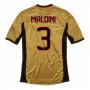 13-14 AC Milan #3 Maldini Away Golden Jersey Shirt