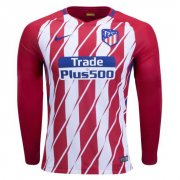 Atletico Madrid Home 2017/18 LS Soccer Jersey Shirt
