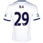 13-14 Chelsea #29 Ba White Away Soccer Jersey Shirt