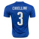 Italy Home 2016 CHIELLINI #3 Soccer Jersey