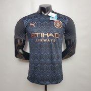 Manchester City 20-21 Away Black Soccer Jersey Football Shirt (Player Version)