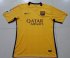 Barcelona 2015-16 Away Soccer Jersey Yellow