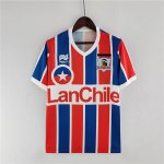 Colo-Colo Retro Soccer Jersey 1986 Away Red&Blue Football Shirt