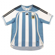 2006 World Cup Argentina Home Retro Soccer Jersey Shirt