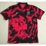 PSG Red Black 2017/18 Soccer Polo Jersey Shirt