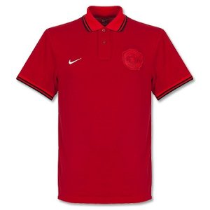 2013 Manchester United Grand Slam Red Polo T-Shirt