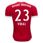 Bayern Munich Home 2017/18 Vidal #23 Soccer Jersey Shirt