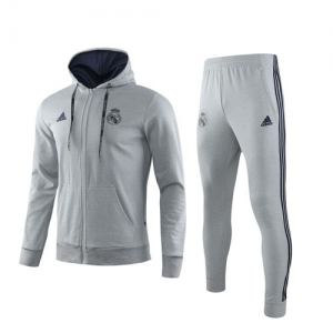 Real Madrid 19-20 Grey Hoody Kit