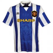 94-96 MANCHESTER UNITED AWAY BLUE RETRO SOCCER JERSEY SHIRT