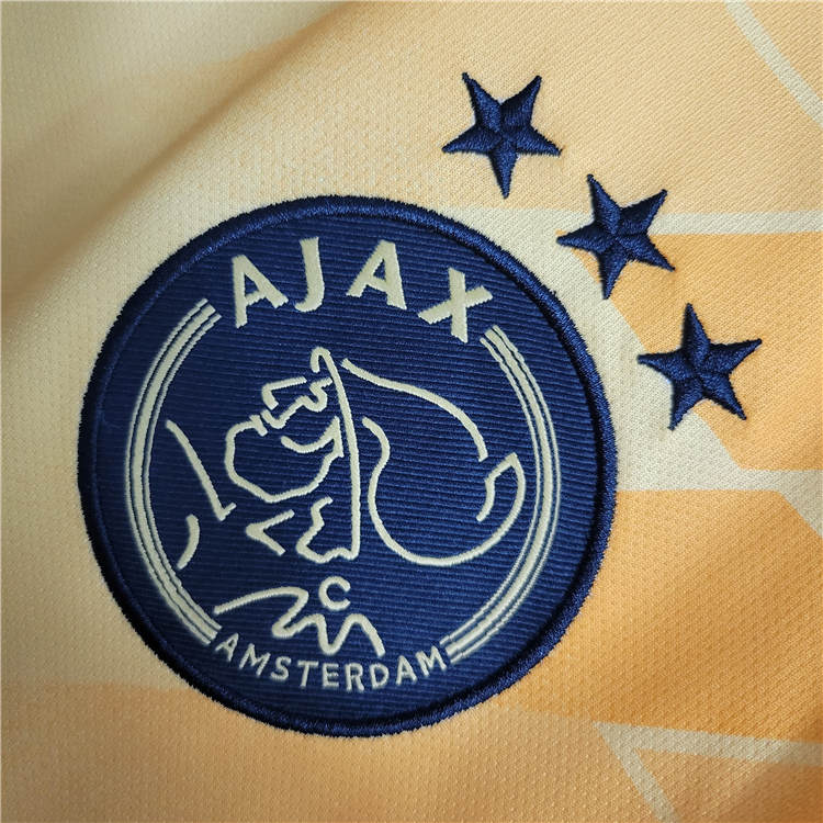 Ajax 23/24 Away Yellow Soccer Jersey Football Shirt - Click Image to Close