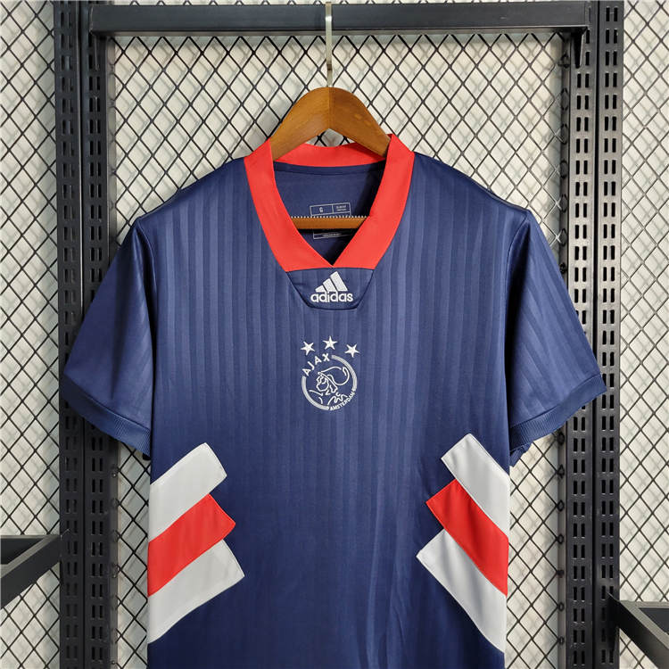 Ajax 23/24 Blue Soccer Jersey Football Shirt - Click Image to Close