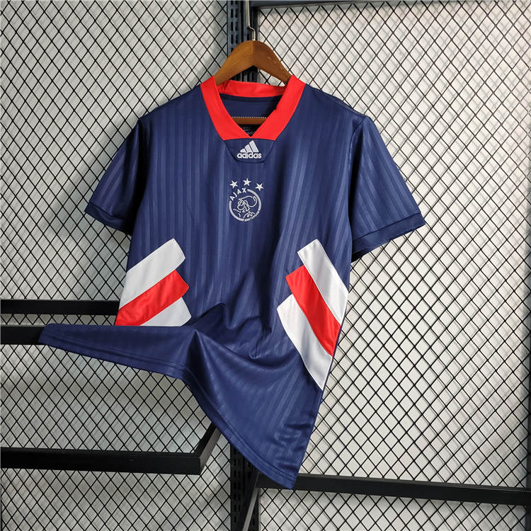 Ajax 23/24 Blue Soccer Jersey Football Shirt - Click Image to Close