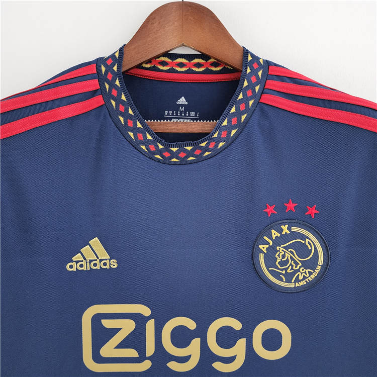 Ajax 22/23 Away Blue Soccer Jersey Football Shirt - Click Image to Close