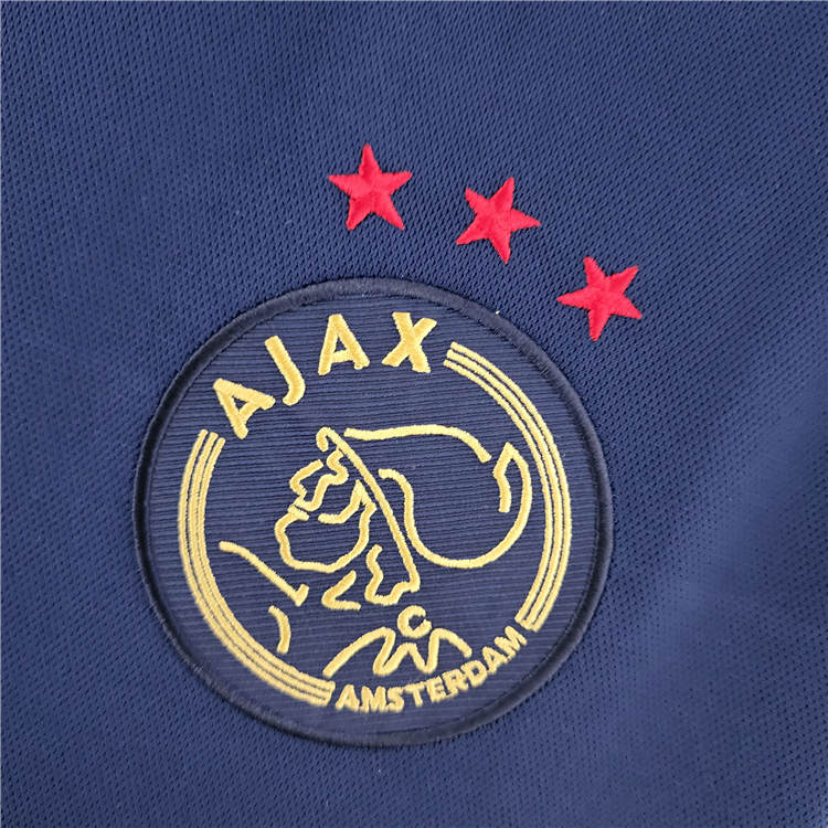 Ajax 22/23 Away Blue Soccer Jersey Football Shirt - Click Image to Close