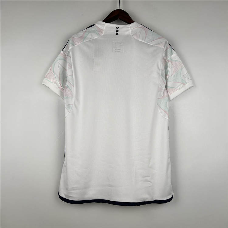 23/24 Ajax Away White Soccer Jersey Football Shirt - Click Image to Close