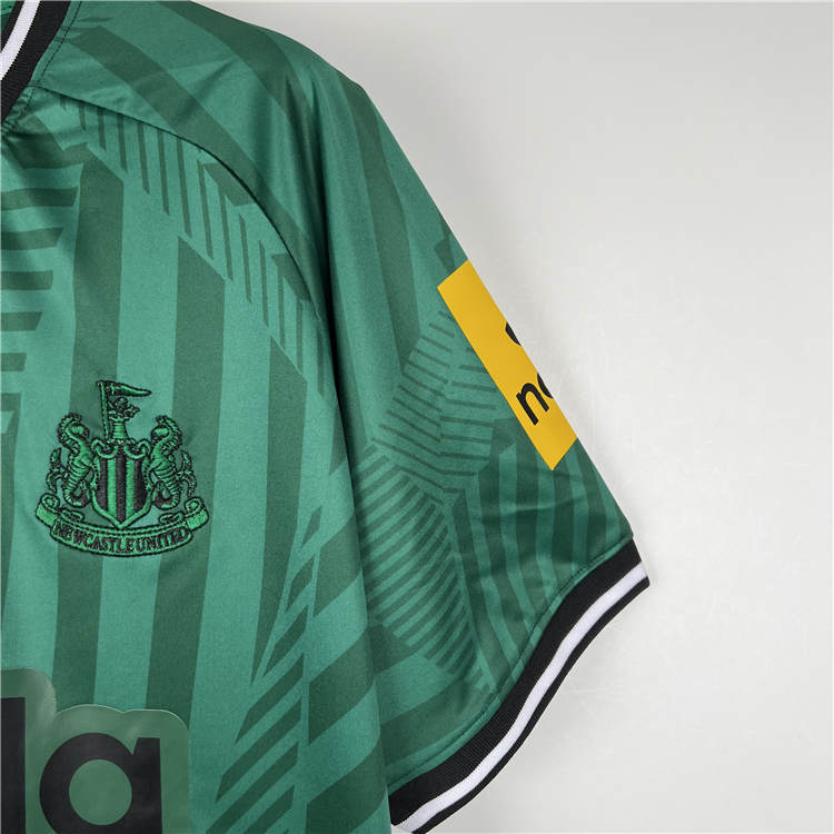 23/24 Newcastle United Away Green Soccer Jersey Football Shirt - Click Image to Close