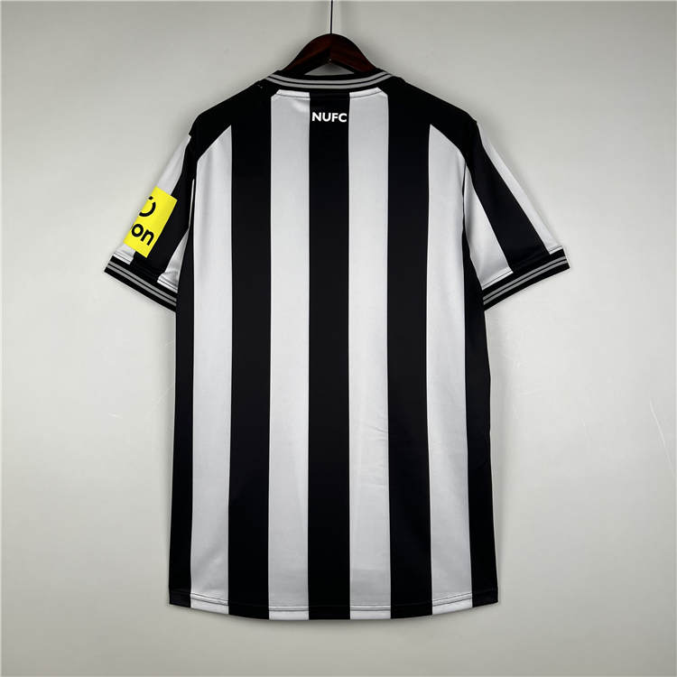 23/24 Newcastle United Home White&Black Soccer Jersey Football Shirt - Click Image to Close