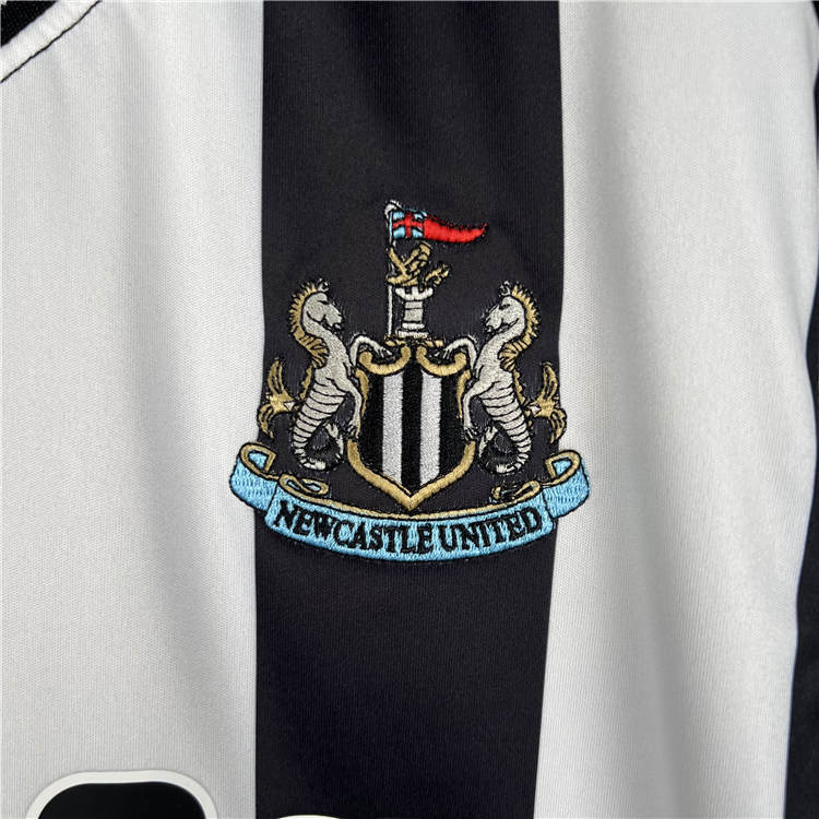 23/24 Newcastle United Home White&Black Soccer Jersey Football Shirt - Click Image to Close