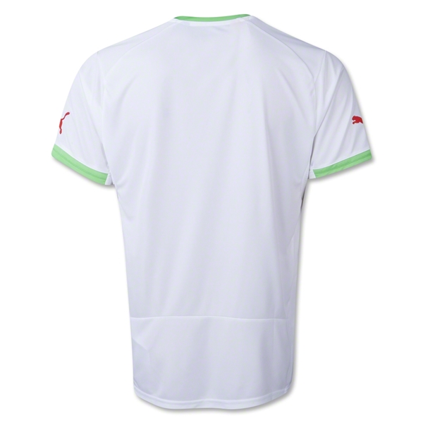 2014 World Cup Algeria Home White Soccer Jersey Shirt - Click Image to Close
