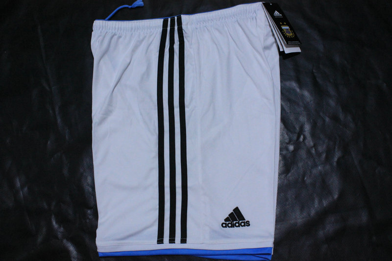 2014 FIFA World Cup Argentina Home Shorts - Click Image to Close
