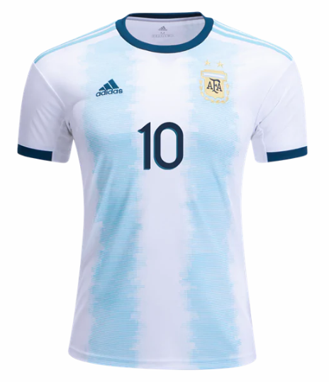 2019 ARGENTINA MESSI #10 HOME SOCCER JERSEY SHIRT - Click Image to Close
