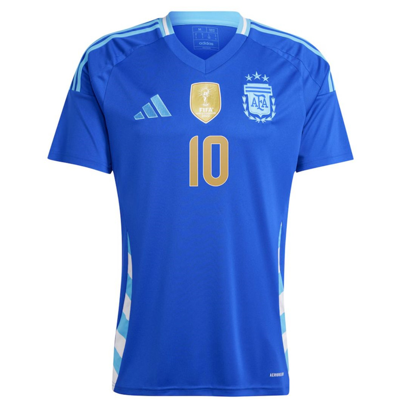 2024 Argentina Away Soccer Jersey Football Shirt MESSI #10 Copa America - Click Image to Close