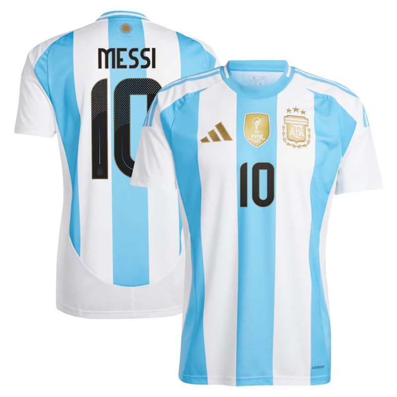 2024 Argentina Home Soccer Jersey Football Shirt MESSI #10 Copa America - Click Image to Close