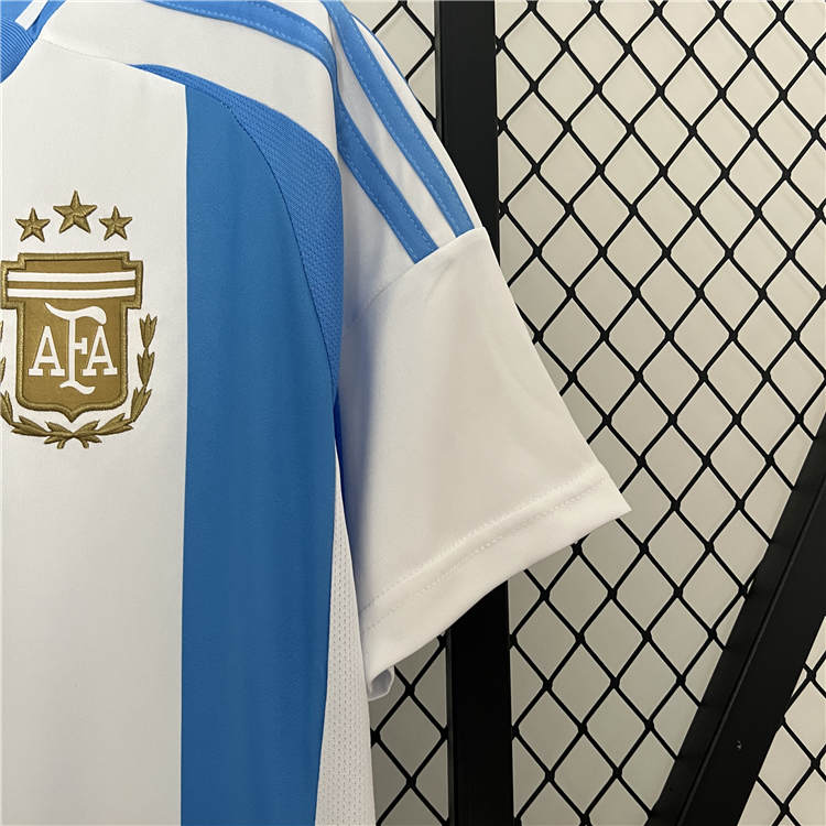 2024 Argentina Home White&Blue Soccer Jersey Football Shirt - Click Image to Close