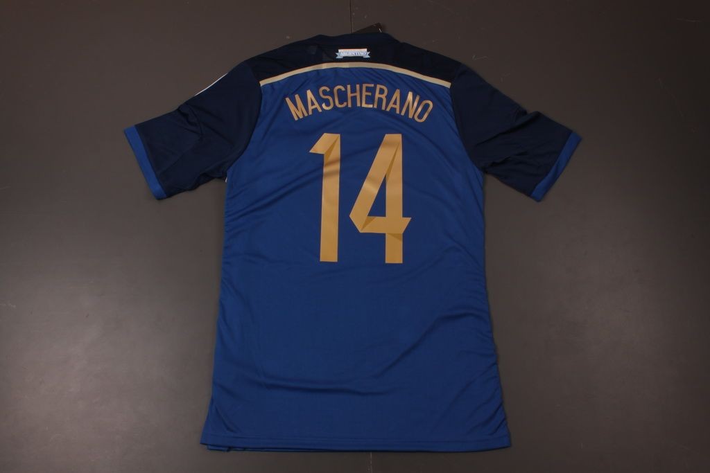 Argentina 14/15 Away Soccer Shirt #14 MASCHERANO - Click Image to Close