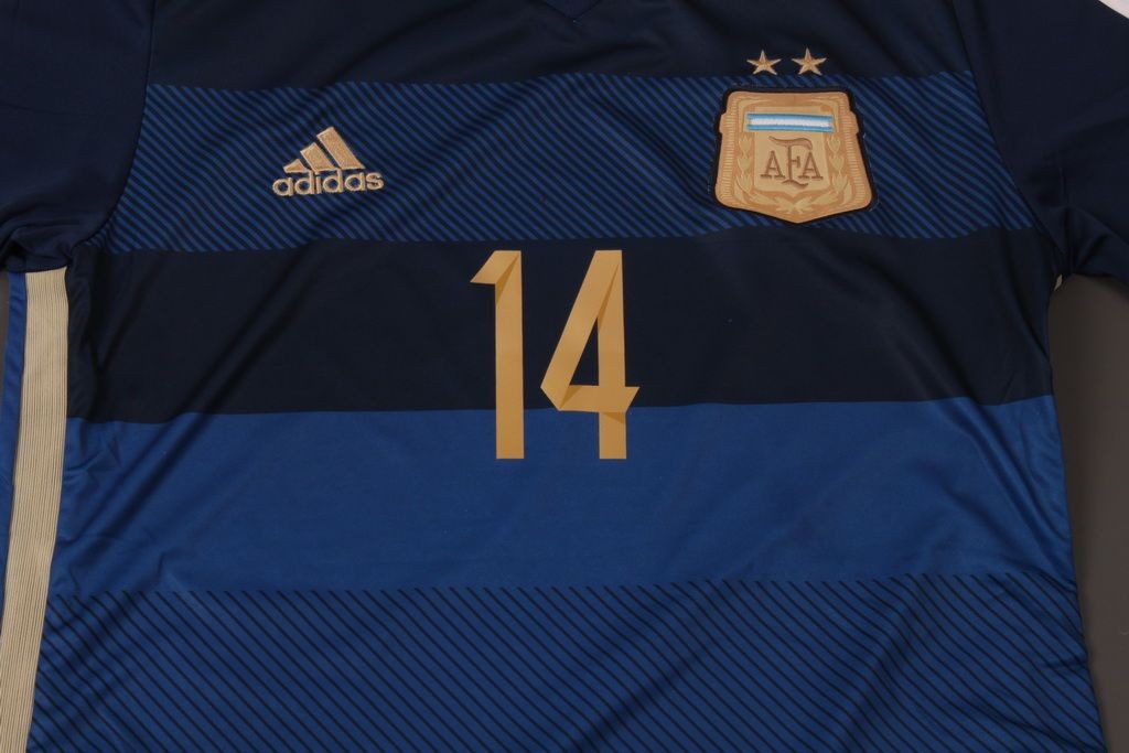 Argentina 14/15 Away Soccer Shirt #14 MASCHERANO - Click Image to Close