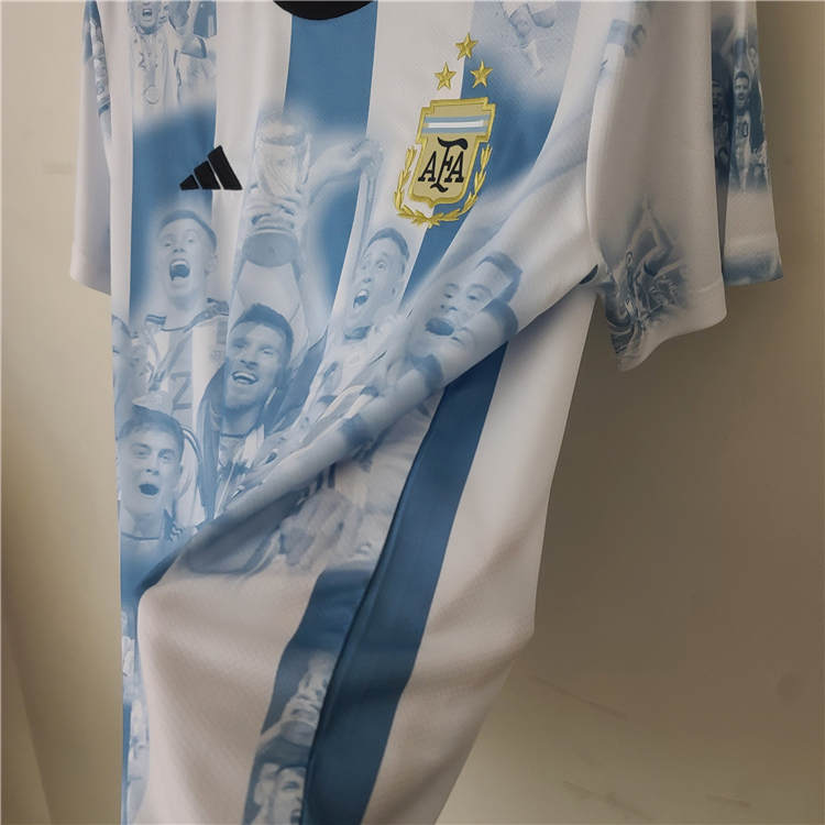 Argentina 2022 Champion Commemorative Soccer Jersey Football Shirt - Click Image to Close