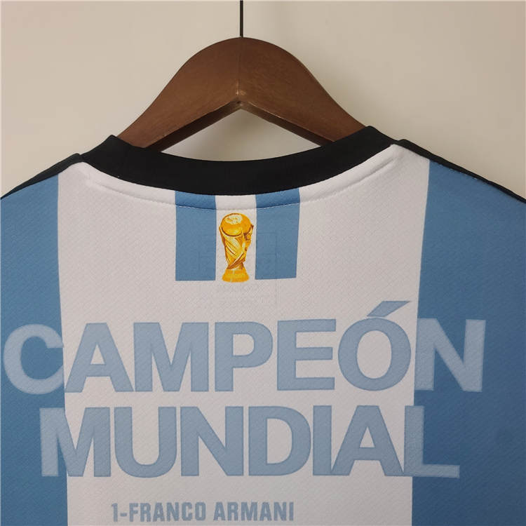 Argentina 2022 Champion Commemorative Soccer Jersey Football Shirt - Click Image to Close