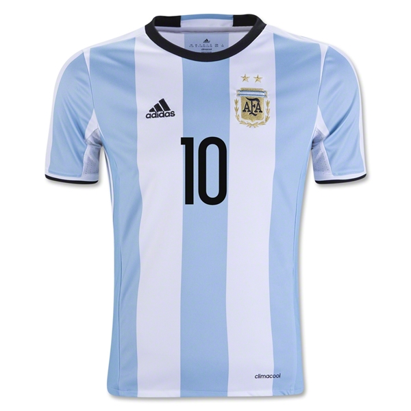 Argentina Home 2016 MESSI #10 Soccer Jersey - Click Image to Close