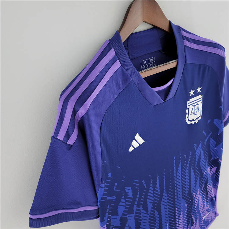Argentina World Cup 2022 Away Blue Soccer Jersey Football Shirt - Click Image to Close