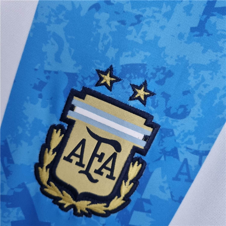 2022 Argentina Blue&White Soccer Jersey Football Shirt - Click Image to Close