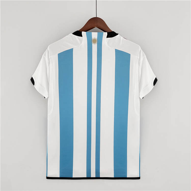 Argentina World Cup 2022 Home White Soccer Jersey Football Shirt - Click Image to Close