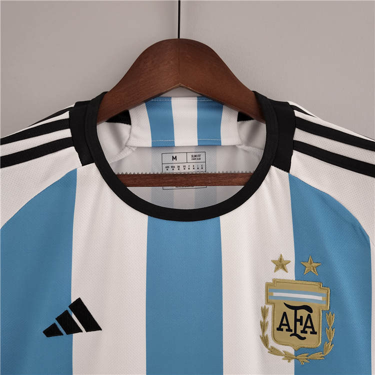 Argentina World Cup 2022 Home White Soccer Jersey Football Shirt - Click Image to Close
